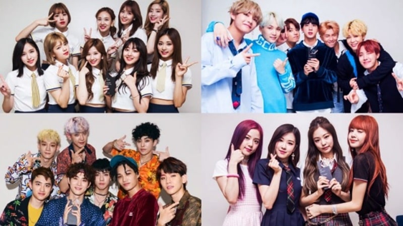 Một vài nhóm nhạc Kpop nổi tiếng nhất
